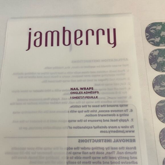 Jamberry Ocean Ombré The Little Mermaid Full Sheet Nail Wraps 61K6 - Picture 7 of 9